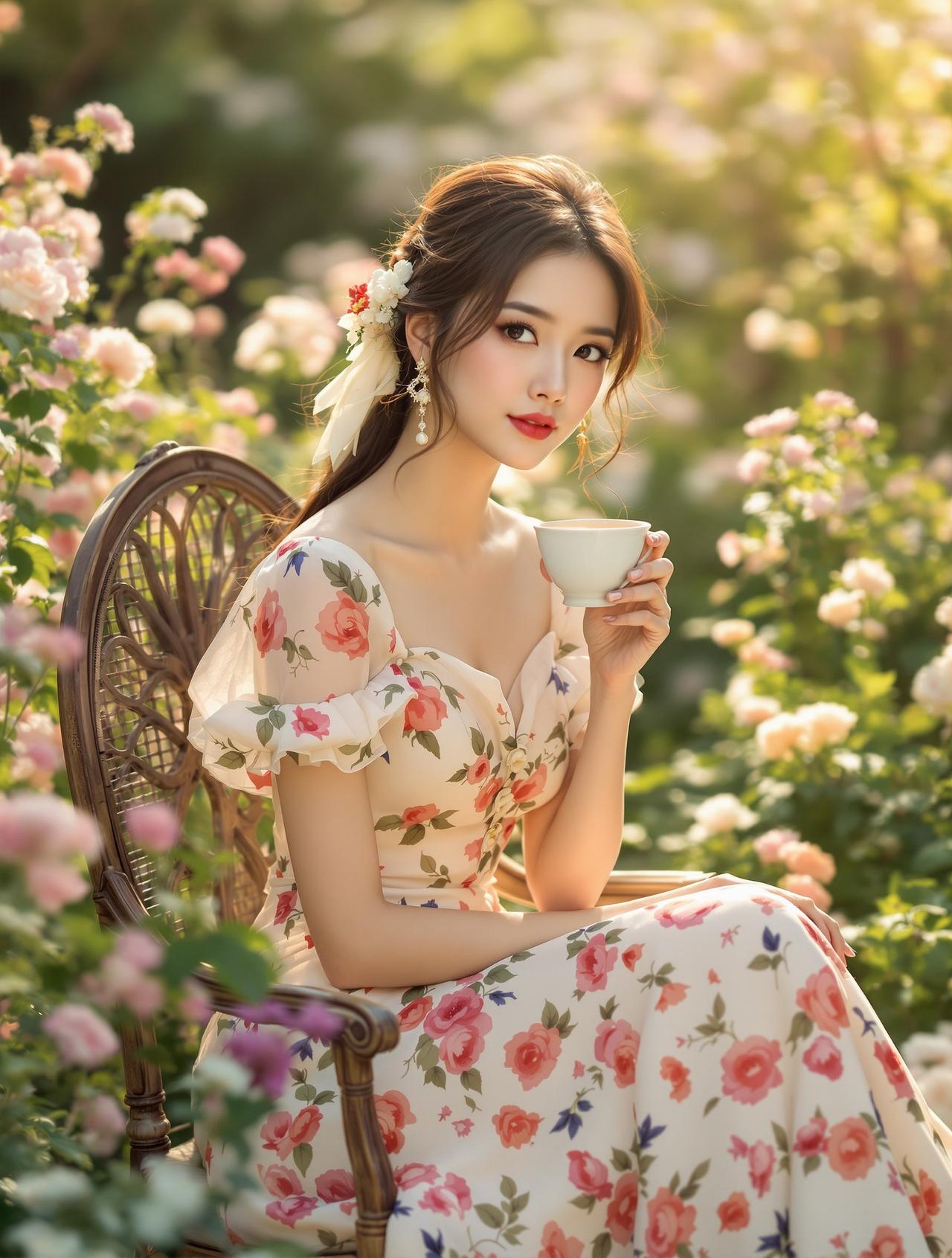 cos福利姬-午后花园茶会-热门推荐写真